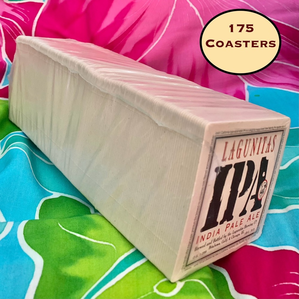 NWT Lagunitas IPA Pale Ale Pack of 175 Coasters